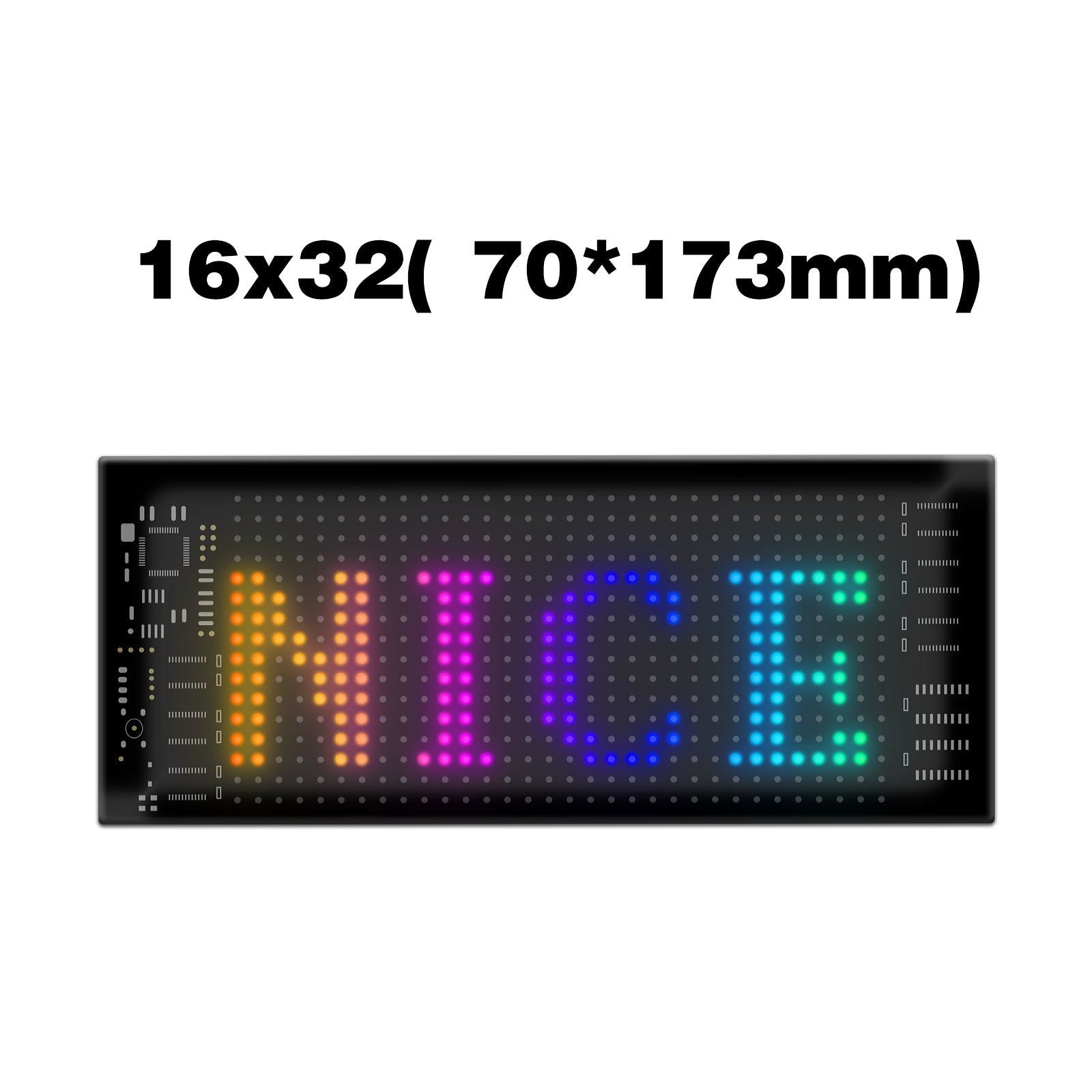 RP717 70x173mm Flexible LED Matrix Panel Waterproof Bluetooth APP Control Car Sign RP717 70x173mm Flexible LED Matrix Panel Waterproof Bluetooth APP Control Car Sign